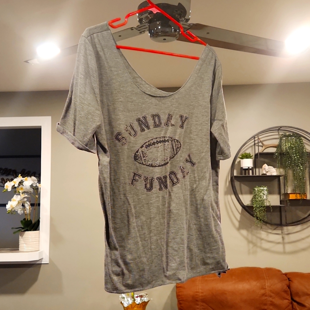 Sunday Funday off the shoulder T-shirt